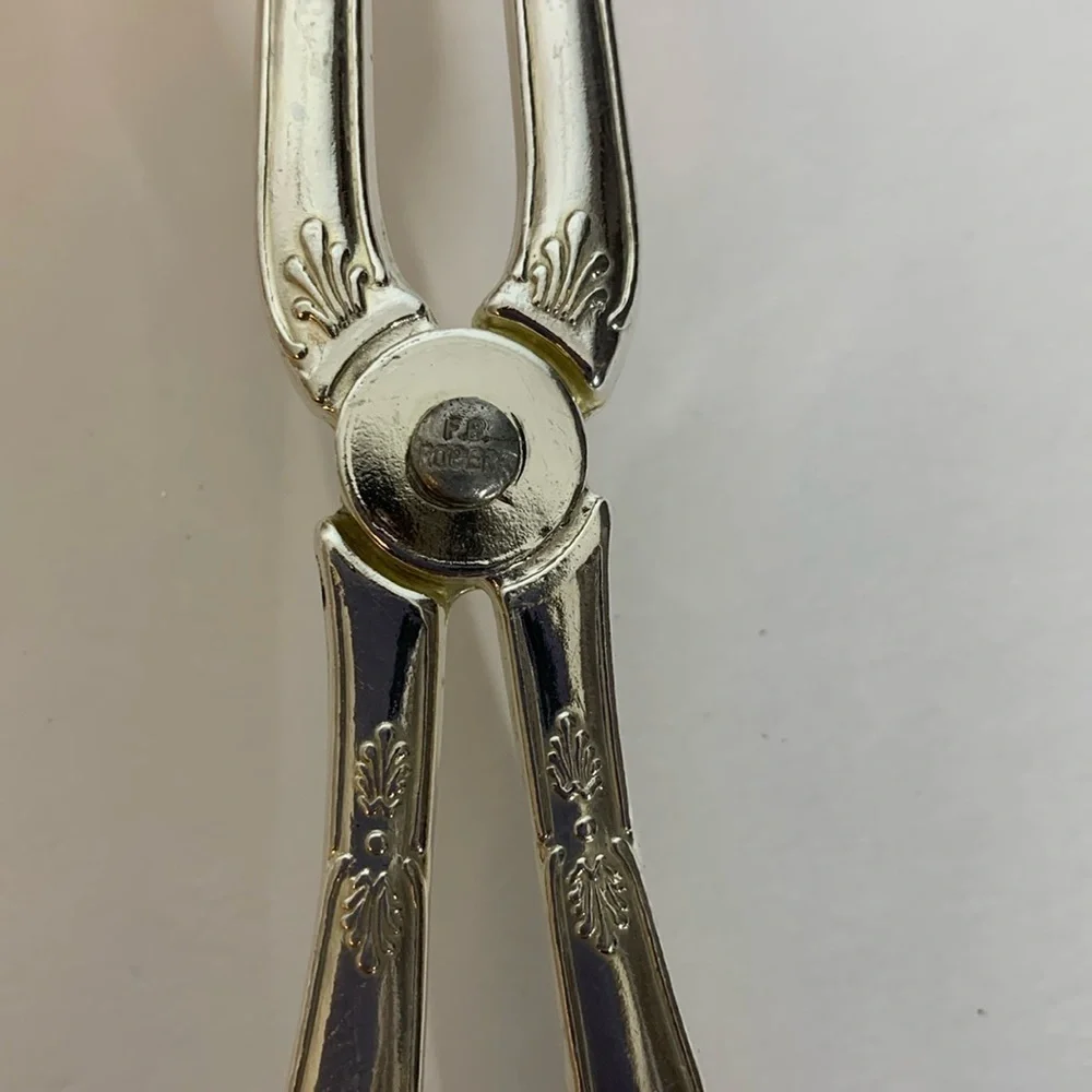 SILVER PLATED CHALICE/GOBLET AND SERVING TONGS